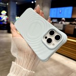 适用苹果17Promax磁吸手机壳液态硅胶波漾纹全包防摔苹果16手机壳