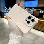 适用苹果17Promax磁吸手机壳液态硅胶波漾纹全包防摔苹果16手机壳