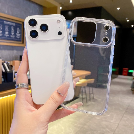 iPhone 透明手机壳适用苹果17promax纯TPU软壳高透简约防摔保护套