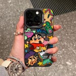彩绘小新适用苹果16手机壳iPhone15promax 高级14硅胶13软12
