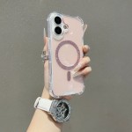 女生高颜值苹果17pro手机壳 闪粉磁吸iphone16防摔苹果17pm手机壳