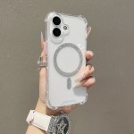 女生高颜值苹果17pro手机壳 闪粉磁吸iphone16防摔苹果17pm手机壳