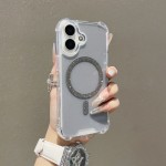 女生高颜值苹果17pro手机壳 闪粉磁吸iphone16防摔苹果17pm手机壳