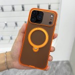 适用iPhone17奇点支点架壳磁吸二合一手机壳苹果16波点圆点手机套
