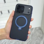 适用iPhone17奇点支点架壳磁吸二合一手机壳苹果16波点圆点手机套