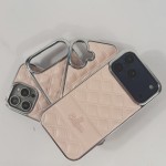 三边侧帖手机壳适用苹果iPhone17苹果16promax纯色皮革硬壳