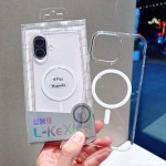 冰透PC适用于iPhone 17Promax手机壳苹果16简约透明磁吸硬壳15壳