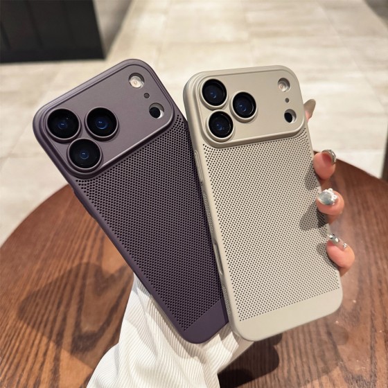 喷油散热适用iPhone17PROMAX肤感手机壳苹果16镜头膜硬防摔保护套
