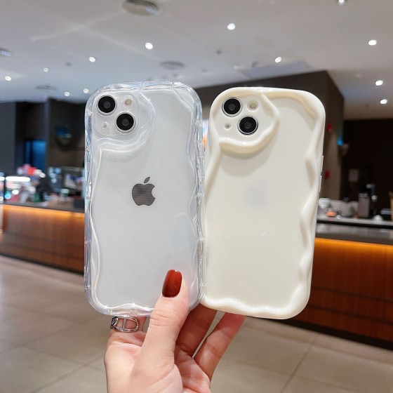 适用苹果18网红爆款手机壳奶油壳tpu素材防摔iPhone17手机保护套