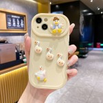 波浪推窗适用iPhone15PRO手机推拉窗diy鸭子软壳苹果16保护套13xr