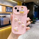 波浪推窗适用iPhone15PRO手机推拉窗diy鸭子软壳苹果16保护套13xr