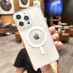 Magsafe磁吸手机壳适用苹果17透明亚克力16pro全包iphone15手机壳