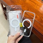 Magsafe磁吸手机壳适用苹果17透明亚克力16pro全包iphone15手机壳