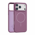 适用苹果17air官方tpu手机套磨砂磁吸iPhone15纯色16带绒布手机壳