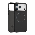 适用苹果17air官方tpu手机套磨砂磁吸iPhone15纯色16带绒布手机壳