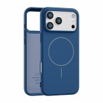适用苹果17air官方tpu手机套磨砂磁吸iPhone15纯色16带绒布手机壳