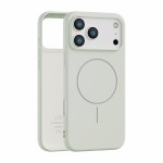 适用苹果17air官方tpu手机套磨砂磁吸iPhone15纯色16带绒布手机壳