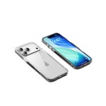 适用苹果17promax手机壳透明新款17pro保护套大孔高透防摔17air壳