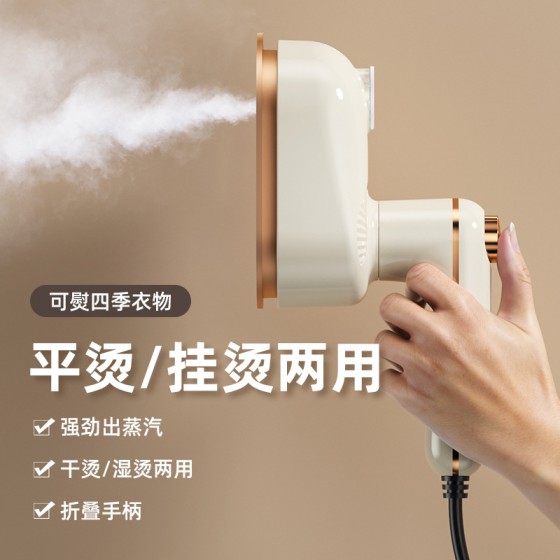 跨境折叠挂烫机手持便捷式电熨斗家用旅行宿舍烫熨衣服迷你熨烫机 (含认证）