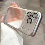 适用iPhone17PROMAX手机壳磨砂电镀PC超薄防摔苹果16镜头膜保护套