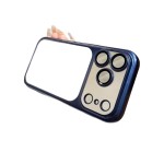 适用iPhone17PROMAX手机壳磨砂电镀PC超薄防摔苹果16镜头膜保护套