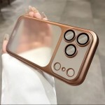 适用iPhone17PROMAX手机壳磨砂电镀PC超薄防摔苹果16镜头膜保护套