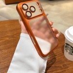 适用iPhone17PROMAX手机壳磨砂电镀PC超薄防摔苹果16镜头膜保护套