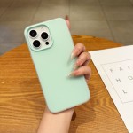 适用苹果18新款果冻手机壳简约糖果色tpu可彩绘iPhone17pro手机套