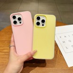 适用苹果18新款果冻手机壳简约糖果色tpu可彩绘iPhone17pro手机套