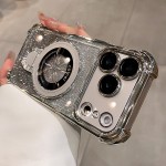 四角气囊防摔适用苹果17手机壳iPhone16优盾磁吸支架闪粉保护套15