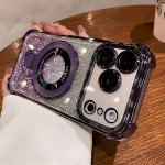 四角气囊防摔适用苹果17手机壳iPhone16优盾磁吸支架闪粉保护套15