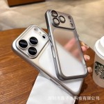 适用iPhone17promax原机磨砂电镀手机壳苹果16全包镜头防摔保护套