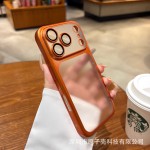 适用iPhone17promax原机磨砂电镀手机壳苹果16全包镜头防摔保护套