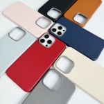适用苹果18皮纹手机壳全包防摔可彩绘iphone17tpu素皮软壳素材