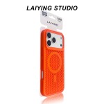 跨境适用iPhone17PROMAX蜂窝散热肤感磁吸手机壳苹果16防摔保护套