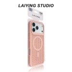 跨境适用iPhone17PROMAX蜂窝散热肤感磁吸手机壳苹果16防摔保护套