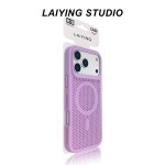 跨境适用iPhone17PROMAX蜂窝散热肤感磁吸手机壳苹果16防摔保护套