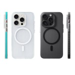 适用iPhone17ProMax磁吸手机壳瓦楞肤感磨砂苹果16全包防摔保护套