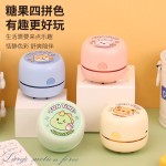 卡通充电式桌面吸尘器Type-c接口儿童无线电动学生桌面橡皮铅笔屑