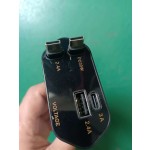 车载手机充电器超级快充伸缩线一拖四闪充点烟器汽车适用苹果车充