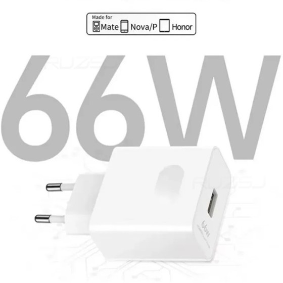66W欧规充电头适用华为充电器p70mate60手机电源适配器数据线套装