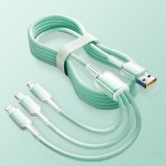 适用华为手机充电头冰透一拖三快充数据线套装 120超级快充充电器