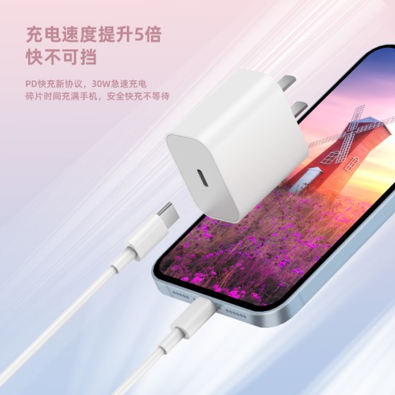 适用iphone14max充电器头30W苹果PD快充手机13pro12mini正品11xr