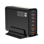 严选200W氮化镓多口充电器支持5V9V12V15V20V快充适用手机苹果