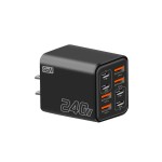 240W多口充电器PD手机插头4USB-4type-c充电头欧美英规电源适配器