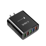多口手机充电器五口充电头ubs快速充电5V3A快充头适用于安卓苹果