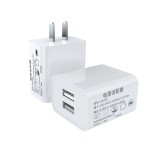 3C认证双孔usb电源适配器5v2a双口快充手机充电头多口充电器插头
