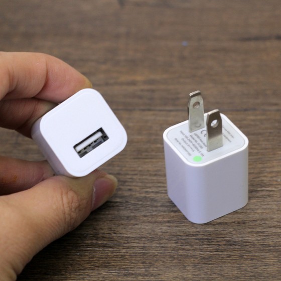小绿点充电器适用苹果安卓手机充电适配器5V1A单USB充电头充电器