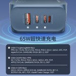 适用苹果15 16pro三星手机65W氮化镓充电器旅行笔记本充电头套装