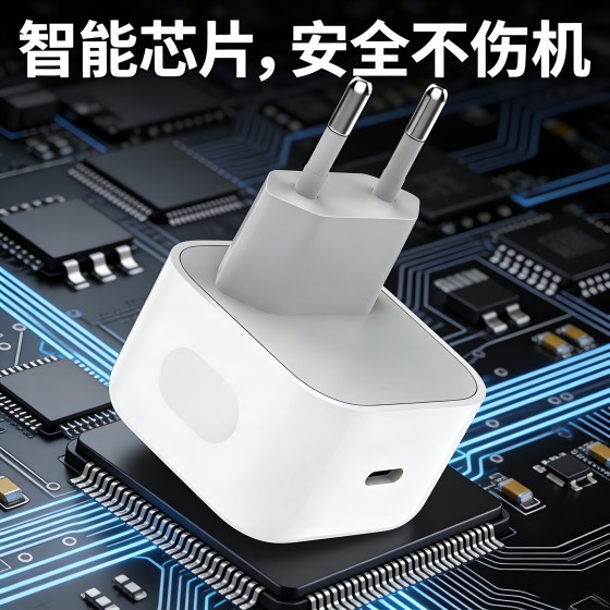 PD40w充电器适用苹果iPhone17系列欧规Type-C快充17氮化镓充电头